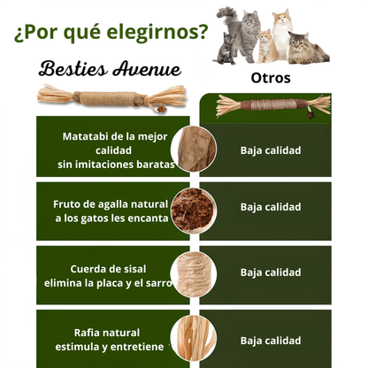 Palillo de plata natural - Besties Avenue